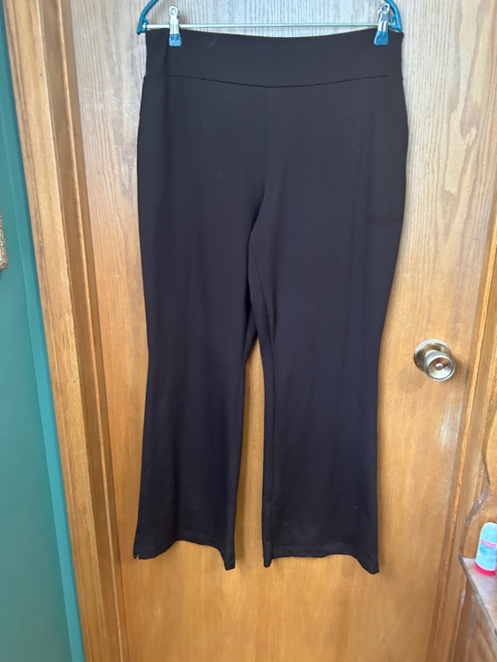 Jockey Black Boot-Cut Pull-On Pants